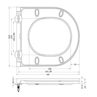 Flatline Toiletzitting Softclose En Quick Release Wiesbaden Mat Zwart