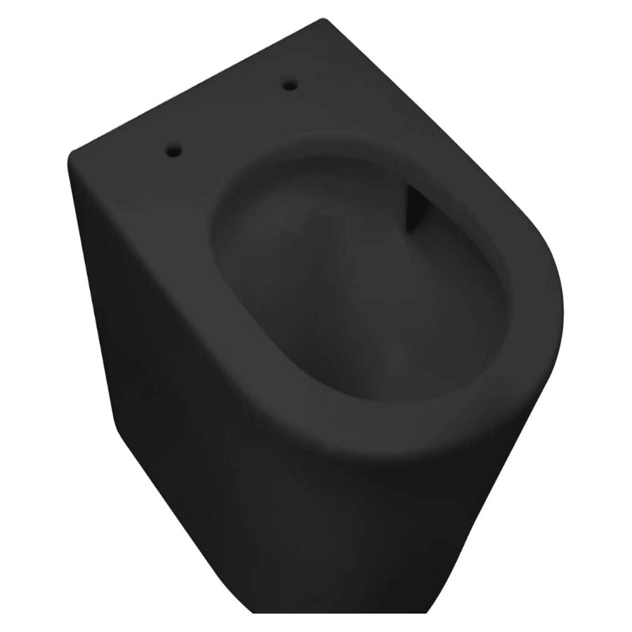 Wandcloset Wiesbaden Vesta Rimless Tornado Flush Mat Zwart