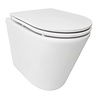 Vesta Rimless Wandcloset Tornado Wiesbaden Flush Mat Wit Met Flatline Toiletzitting Softclose En Quick Release Mat Wit