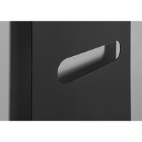 Designradiator Sapho Tabella Open 59x149 cm Mat Zwart