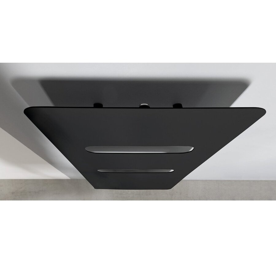 Designradiator Sapho Tabella Open 59x149 cm Mat Zwart