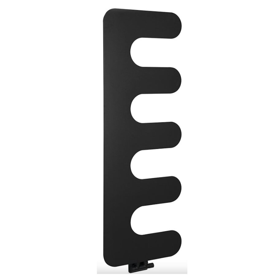 Designradiator Sapho Evolla 49x139 cm Mat Zwart