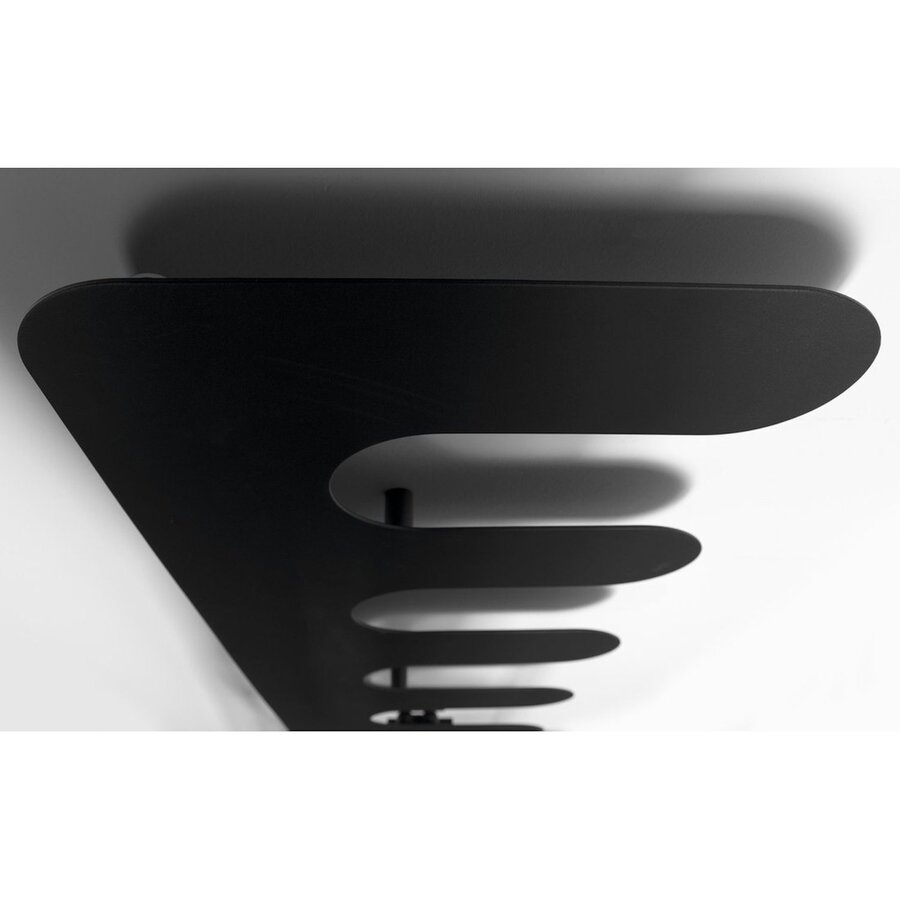 Designradiator Sapho Evolla 49x139 cm Mat Zwart