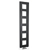 Sapho Designradiator Sapho Block 28x133 Cm Mat Zwart