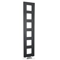 Designradiator Sapho Block 28x133 Cm Mat Zwart