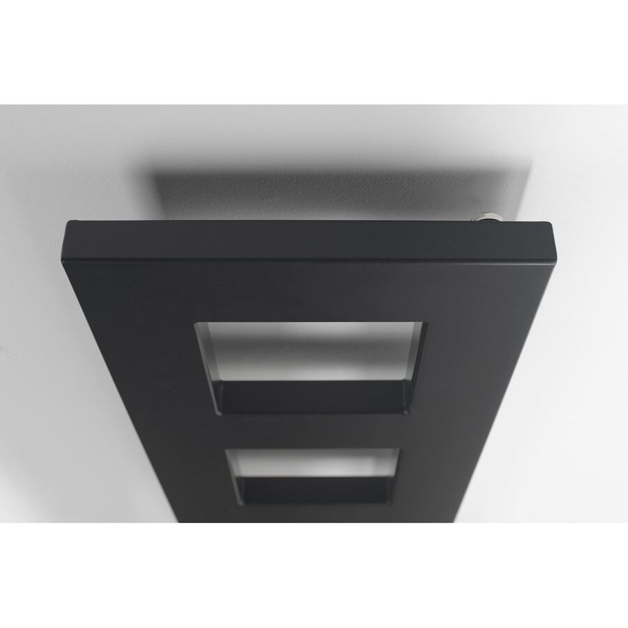 Designradiator Sapho Block 28x133 Cm Mat Zwart