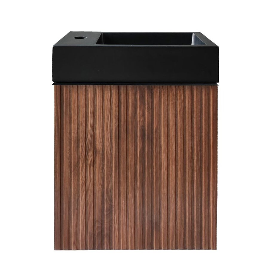 Fonteinkast BWS Sona Met Verticaal Reliëf Soft-close Hout