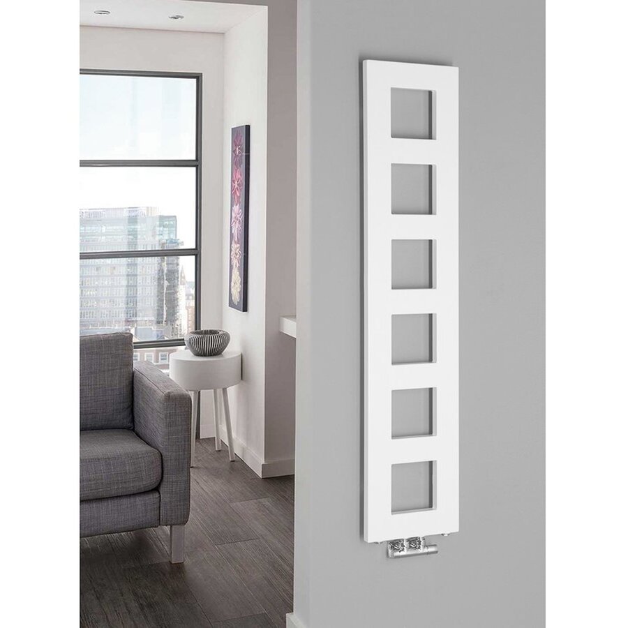 Designradiator Sapho Block 28x133 Cm Mat Wit