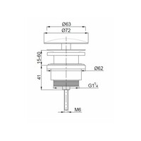Luxe Vaste Waste BWS Mark 5/4" Geborsteld Brons Koper