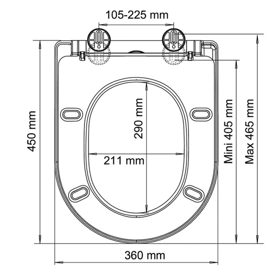 Closetzitting Allibert Ades Mat Wit