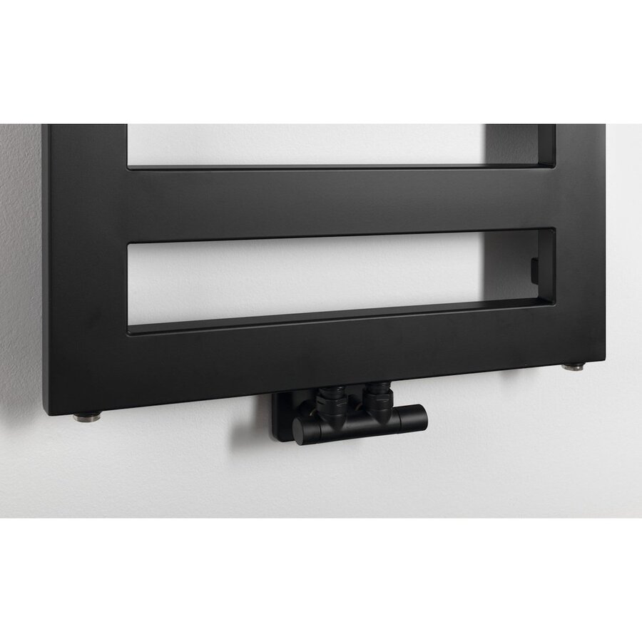 Designradiator Sapho Block 50x146.5 Cm Mat Zwart