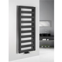 Designradiator Sapho Block 50x146.5 Cm Mat Zwart