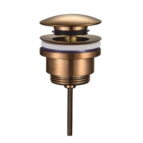 Clickwaste Luxe BWS Mark Laag Model 5/4" Geborsteld Brons Koper 