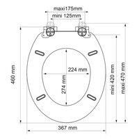 Closetzitting Allibert Songe Decoratief