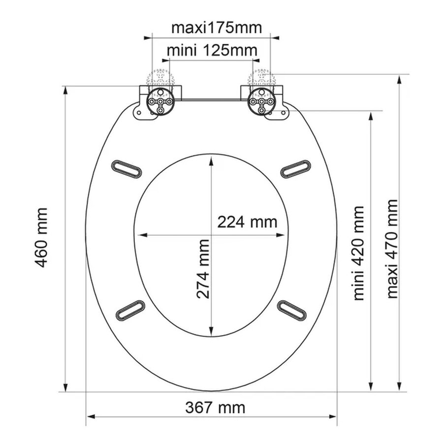 Closetzitting Allibert Songe Decoratief