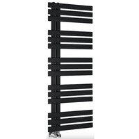 Designradiator Sapho Silvana Recht 50x123.6 cm 561W Mat Zwart