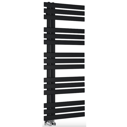 Designradiator Sapho Silvana Recht 50x123.6 cm 561W Mat Zwart 
