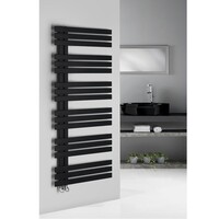 Designradiator Sapho Silvana Recht 60x150 cm 771W Mat Zwart