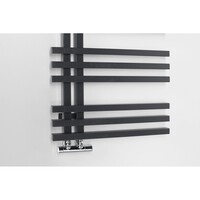 Designradiator Sapho Sophina 60x121,5 cm 623W Mat Zwart