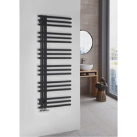 Designradiator Sapho Sophina 60x121,5 cm 623W Mat Zwart