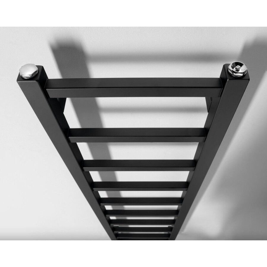 Designradiator Sapho Metro Light 30x114 cm Mat Zwart