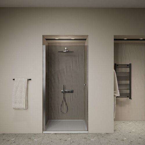 Nisdeur | BWS | Marip | 6mm | 90x190 cm | Mat Chroom 