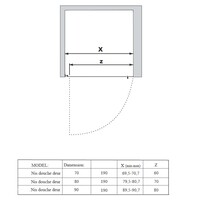 Nisdeur | BWS | Marip | 6mm | 80x190 cm | Mat Chroom