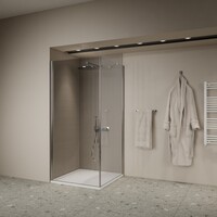 Douchecabine | BWS Gusma | 1 Deur | 80x80x190 cm | Chroom