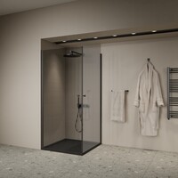 Douchecabine | BWS Gusma | 2 Deuren | 90x90x190 cm | Zwart