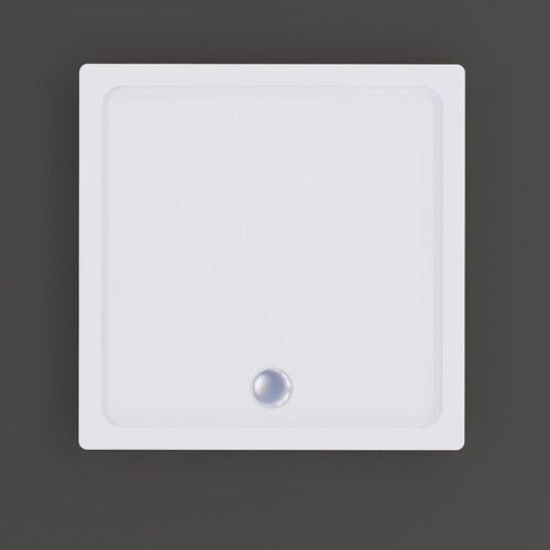 Douchebak BWS Racer Vierkant Acryl 80x80 cm Wit 