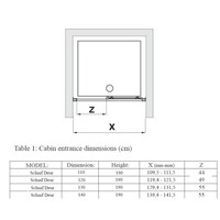 Pendeldeur BWS Arema 70x190 cm Profiel Chroom