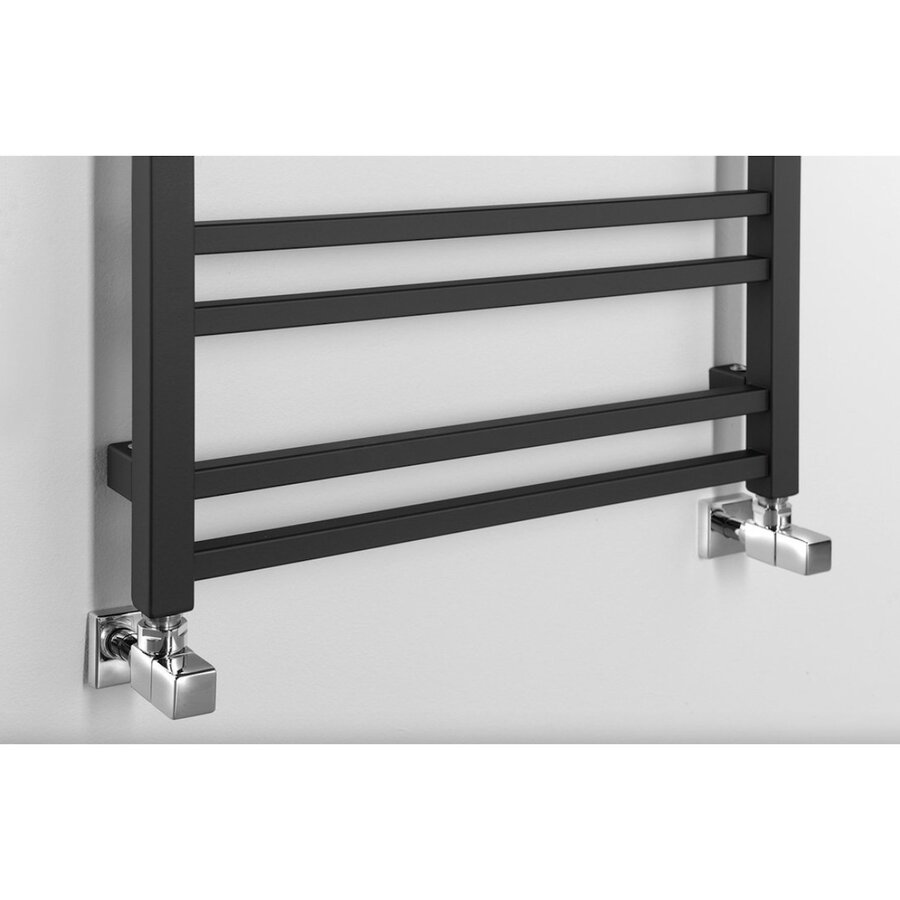 Designradiator Sapho Metro Dos 55x143 cm Mat Zwart