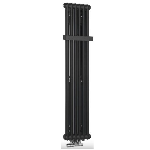 Designradiator Sapho Fede 150x30,6 cm Mat Zwart 