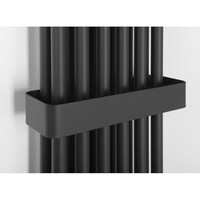 Designradiator Sapho Fede 150x30,6 cm Mat Zwart