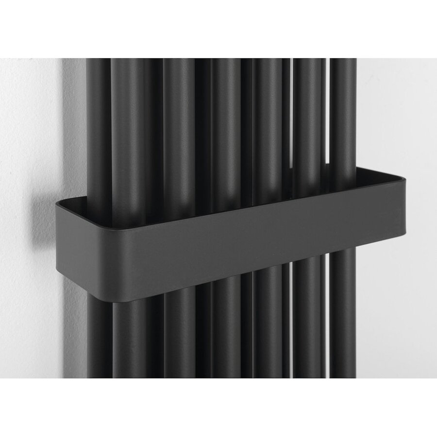 Designradiator Sapho Fede 150x30,6 cm Mat Zwart