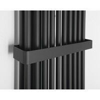Designradiator Sapho Fede 150x49 cm Mat Zwart