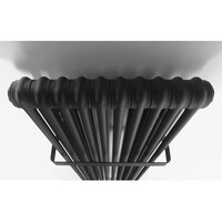 Designradiator Sapho Fede 150x49 cm Mat Zwart