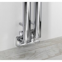 Designradiator Sapho Pilon Recht 12.2x180 cm 310W incl. 4 Haken Chroom