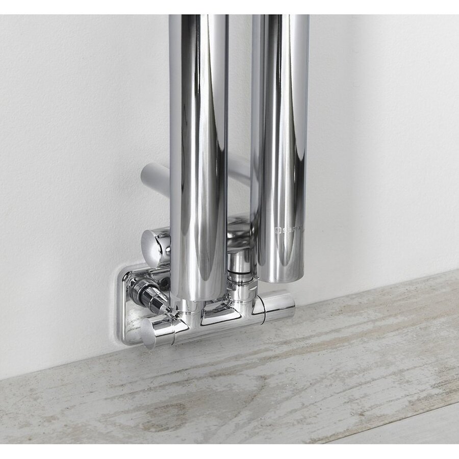 Designradiator Sapho Pilon Recht 12.2x180 cm 310W incl. 4 Haken Chroom