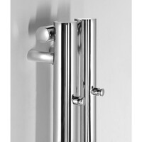 Designradiator Sapho Pilon Recht 12.2x180 cm 310W incl. 4 Haken Chroom