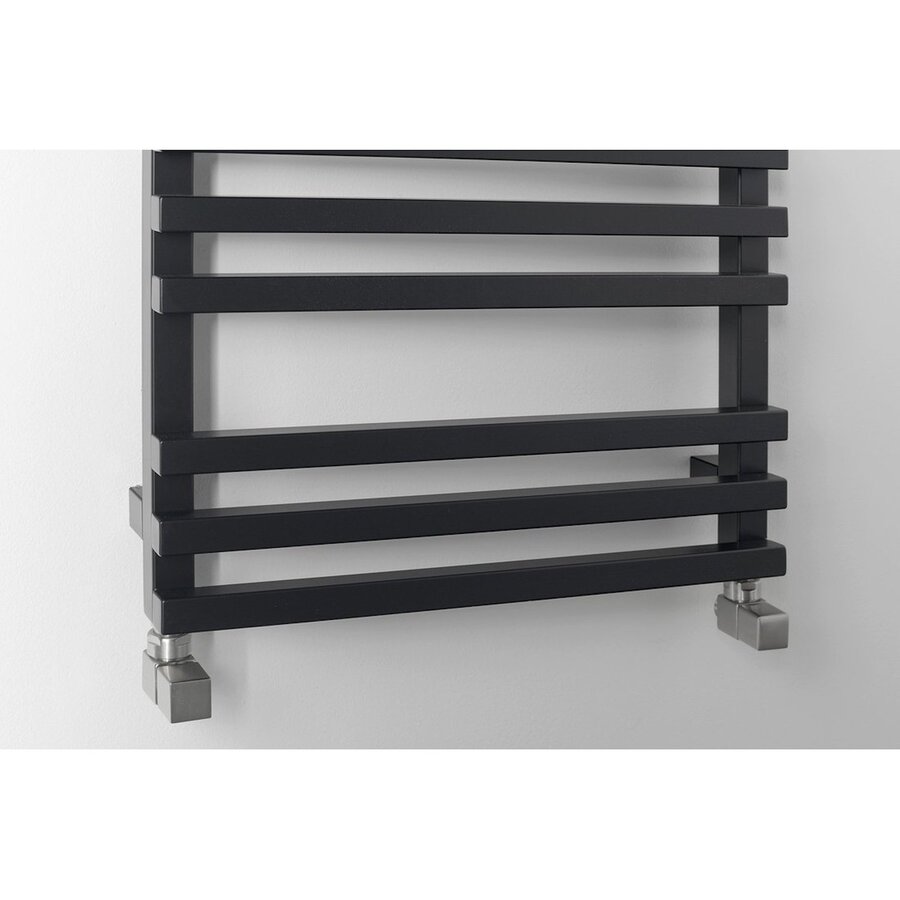 Designradiator Sapho Fantina Recht 50x121,5cm 495W Mat Zwart