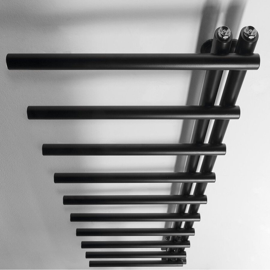 Designradiator Sapho Justina 50x124,6 cm 340W Mat Zwart