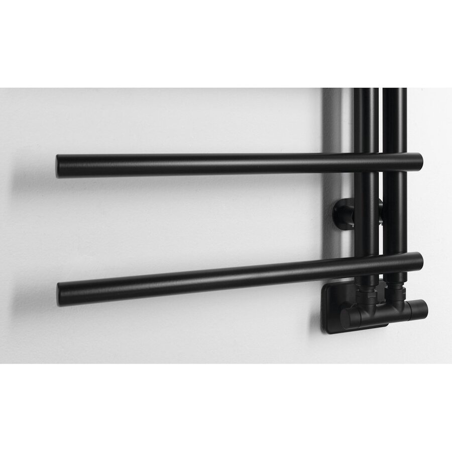 Designradiator Sapho Justina 50x124,6 cm 340W Mat Zwart