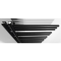 Handdoekradiator Sapho Dorlion Recht 50x120 cm Mat Zwart