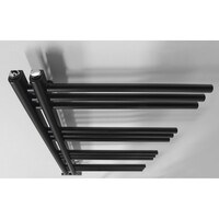 Handdoekradiator Sapho Dorlion Recht 50x90 cm Mat Zwart