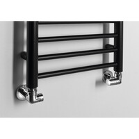 Handdoekradiator Sapho Dina Recht 40x156 cm Mat Zwart