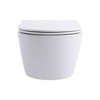 Ophangcloset BWS Sky Rim-off Inclusief Zitting Wit