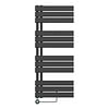 Boss & Wessing Elektrische Handdoekradiator BWS Russ Links aansluiting 593W 120x50 cm Mat Zwart