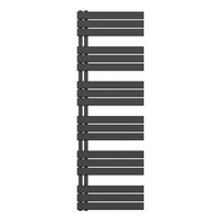 Handdoekradiator BWS Boss Links aansluiting 1021W 180x60 cm Mat Zwart