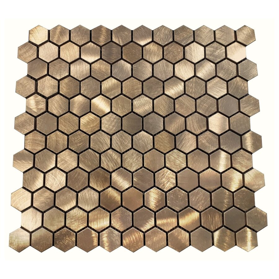 BWS Goud Mozaiek Hexagon 30X30 CM (prijs per stuk)